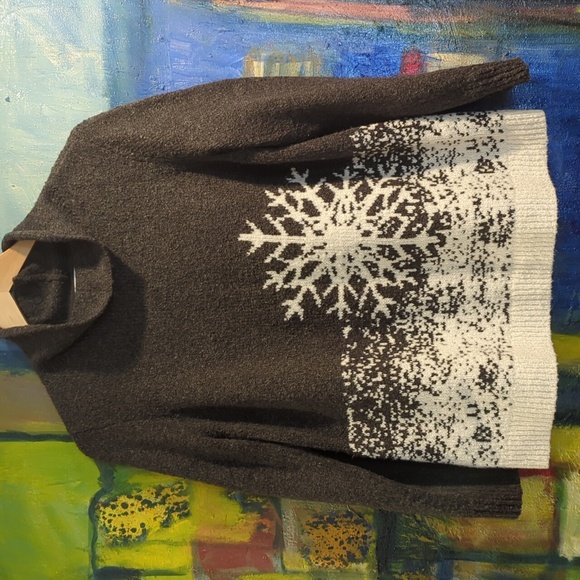 J.Jill snowflake sweater size medium - Picture 1 of 7